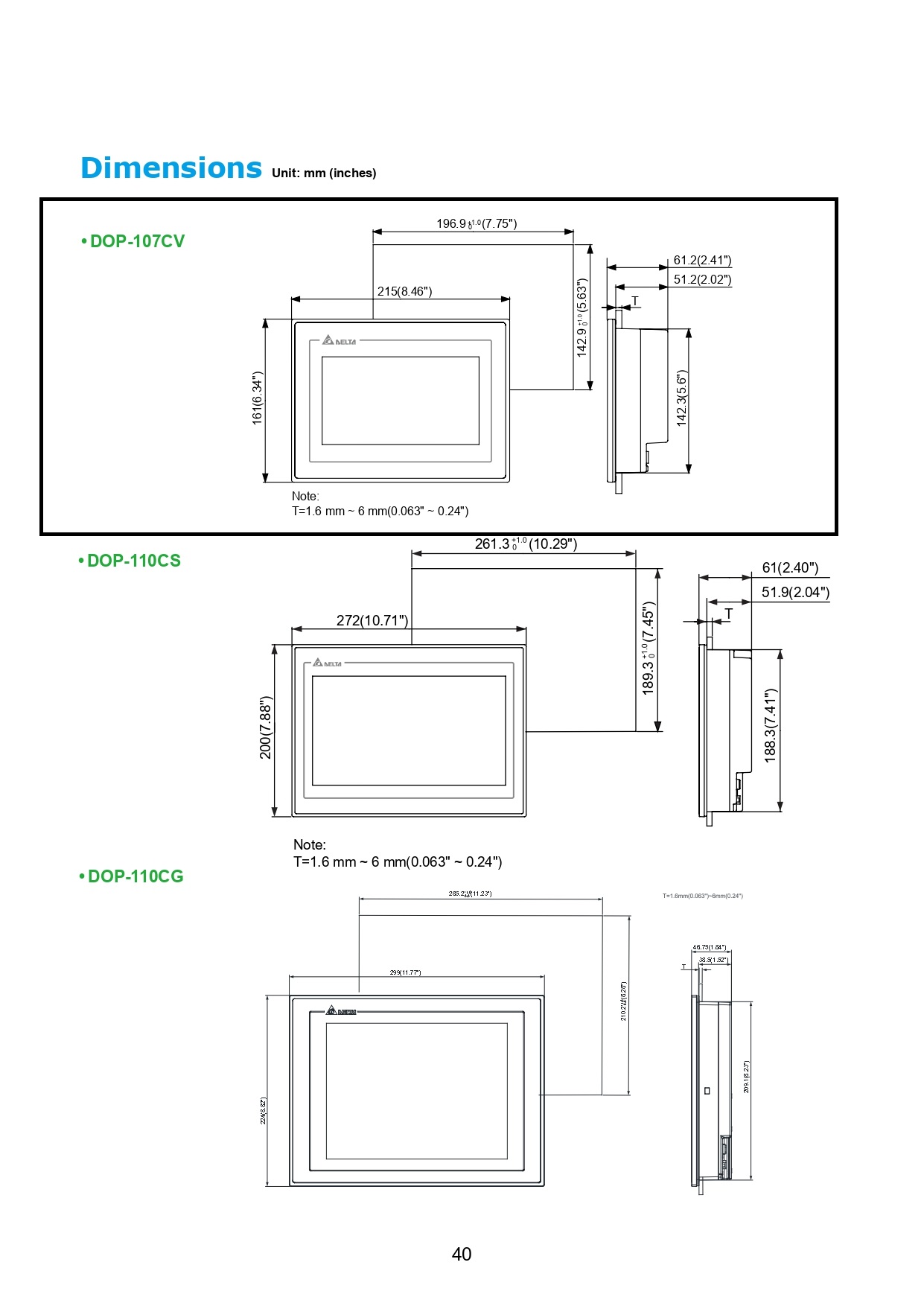 Delta HMI Touch screen 7 นิ้ว