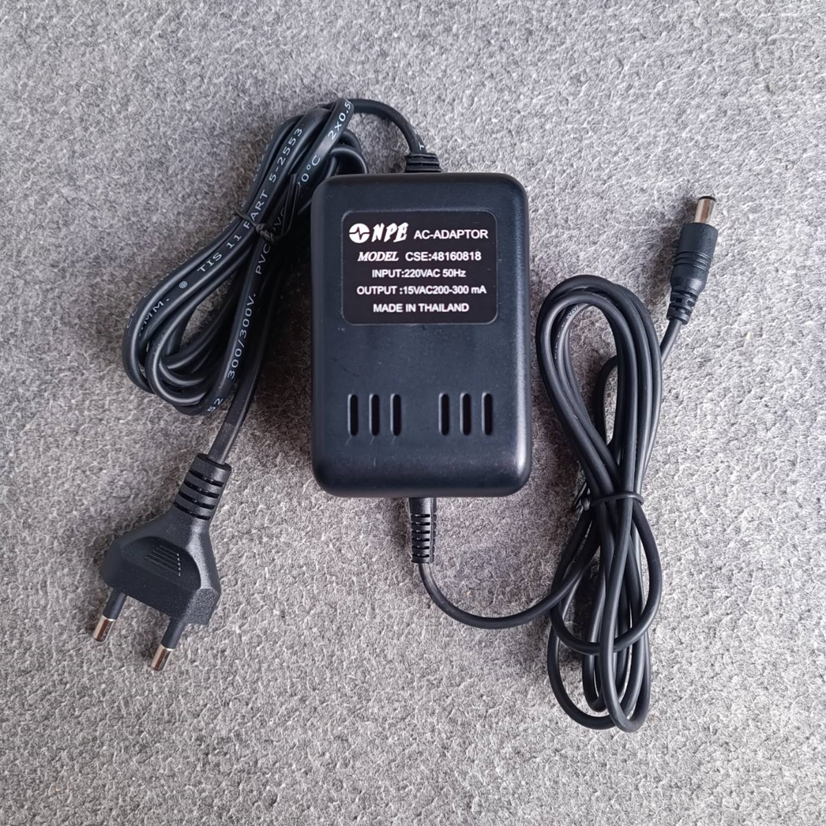 อะแดปเตอร์ ของ NPE CM-1000P 15VAC CSE:48160818 หม้อแปลง ADAPTOR CM1000P CM 1000P อะแดปเตอร์ไมค์ประชุม เอไอ-ไพศาล