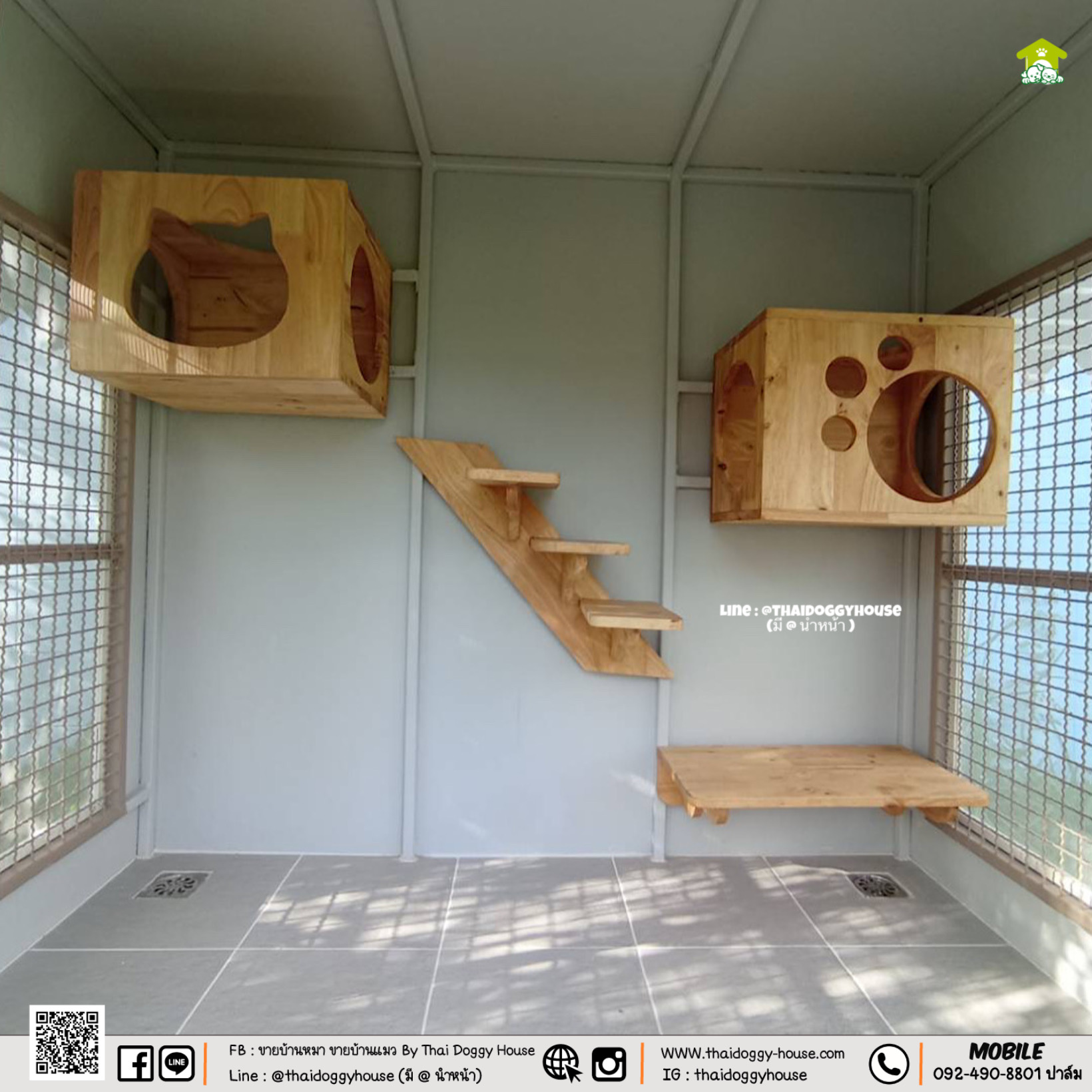 บ้านหมา บ้านแมว " 𝐁𝐎𝐗 𝐒𝐓𝐘𝐋𝐄 𝐁𝐘 𝐓𝐇𝐀𝐈 𝐃𝐎𝐆𝐆𝐘 𝐇𝐎𝐔𝐒𝐄 "