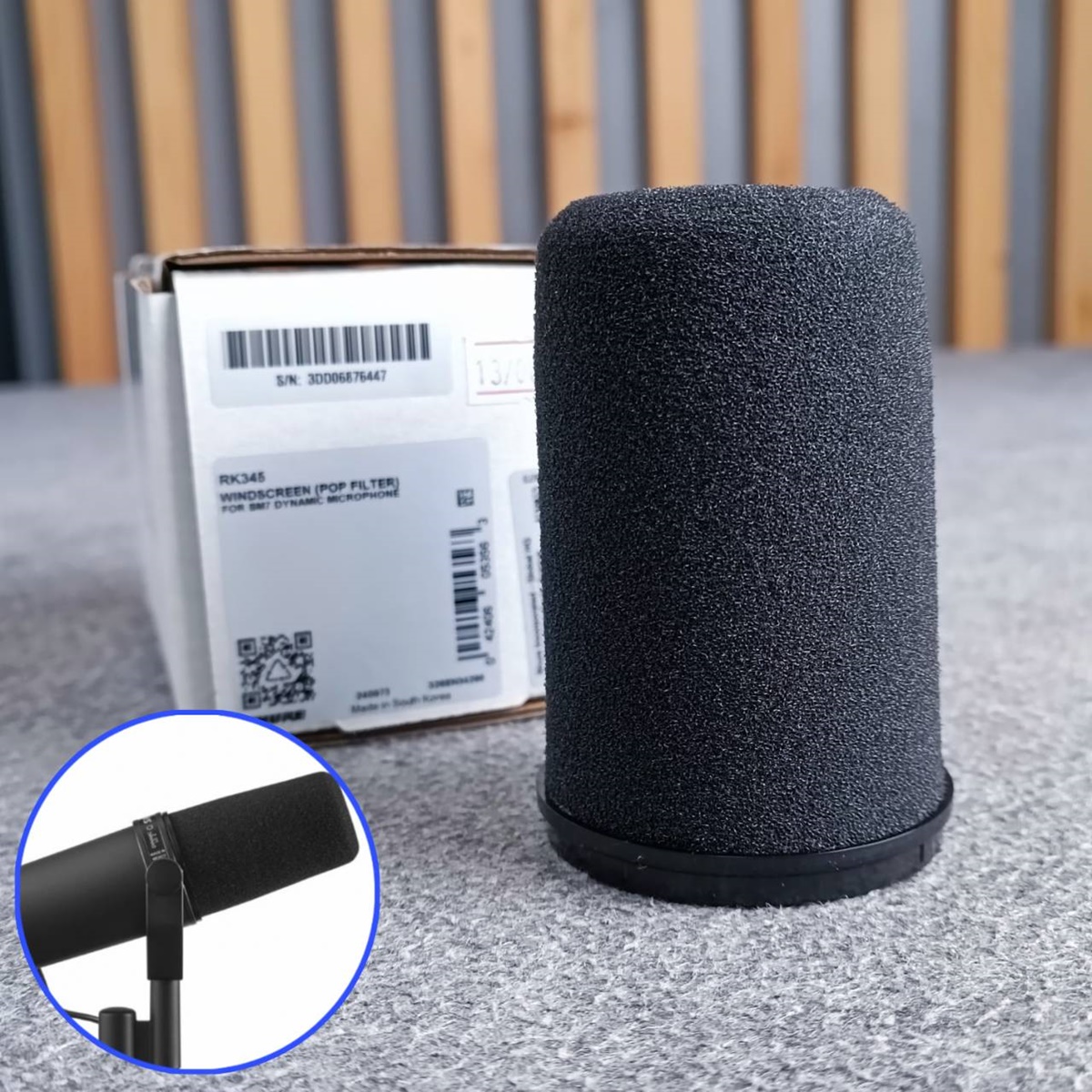 Shure RK345 Windscreen for SM7B ฟองน้ำ ฟองน้ำหัวไมค์SM7B SM 7B ฟองน้ำไมค์สตูดิโอ เอไอ-ไพศาล