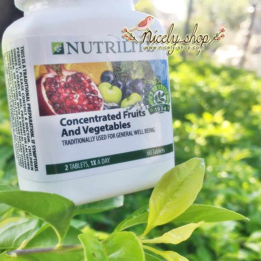 ผักและผลไม้รวมเข้มข้น (สกัดจากผักผลไม้ 13 ชนิดฟื้นฟูร่างกาย สุขภาพ แข็งแรง สดใส จำนวน 60 เม็ด )
