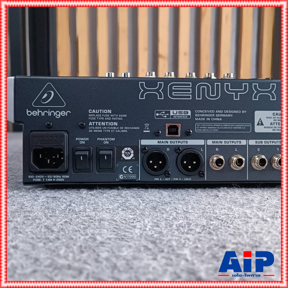 BEHRINGER XENYX-X2222USB mixer เครื่องผสมสัญญาณเสียง มิกเซอร์ แบบอนาล็อค XENYX X2222USB XENYXX2222USB เอไอ-ไพศาล