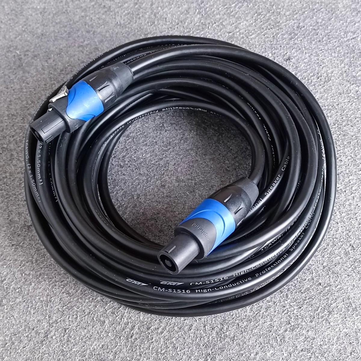 15เมตร สายลำโพงCM 1.5mm+SPEAKONอย่างดี สายลำโพง สายสเปคคอนหัวท้าย สายลำโพงสำเร็จรูป เอไอ-ไพศาล