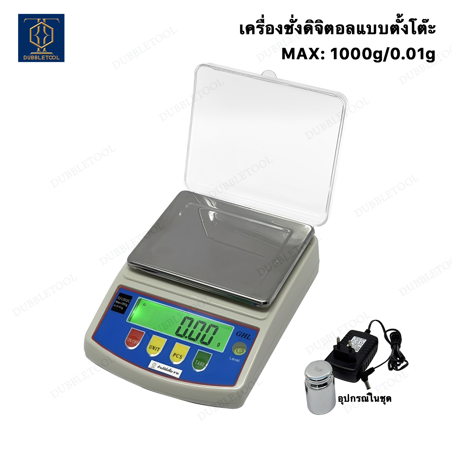 เครื่องชั่งตั้งโต๊ะ เครื่องชั่งทองดิจิตอล 2ตำแหน่ง 1000g/0.01g (สินค้าพร้อมส่ง) Jewelry Scale1000g/0.01g