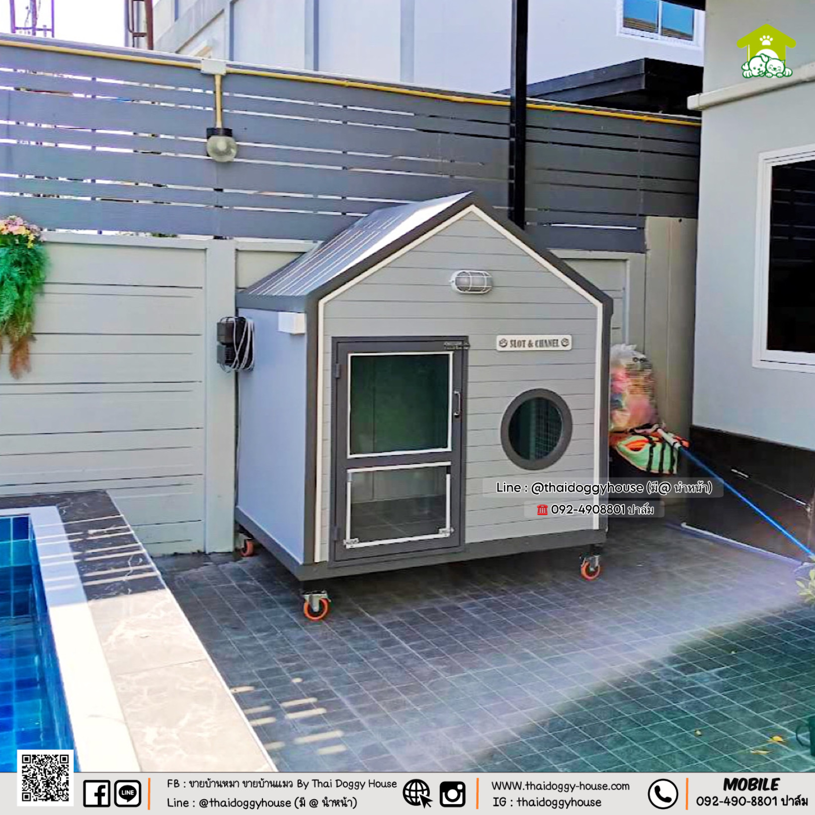 𝗠𝗶𝗻𝗶𝗺𝗮𝗹 𝗦𝘁𝘆𝗹𝗲 บ้านหมา บ้านแมว 𝗧𝗵𝗮𝗶 𝗱𝗼𝗴𝗴𝘆 𝗵𝗼𝘂𝘀𝗲