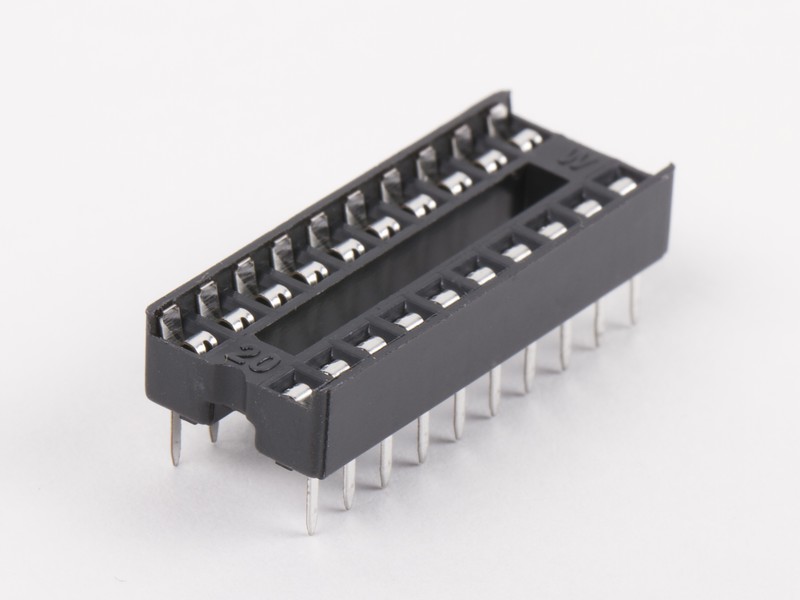 DIP20 (Socket Dip Solder Type20 Pins, Pitch 2.54mm)