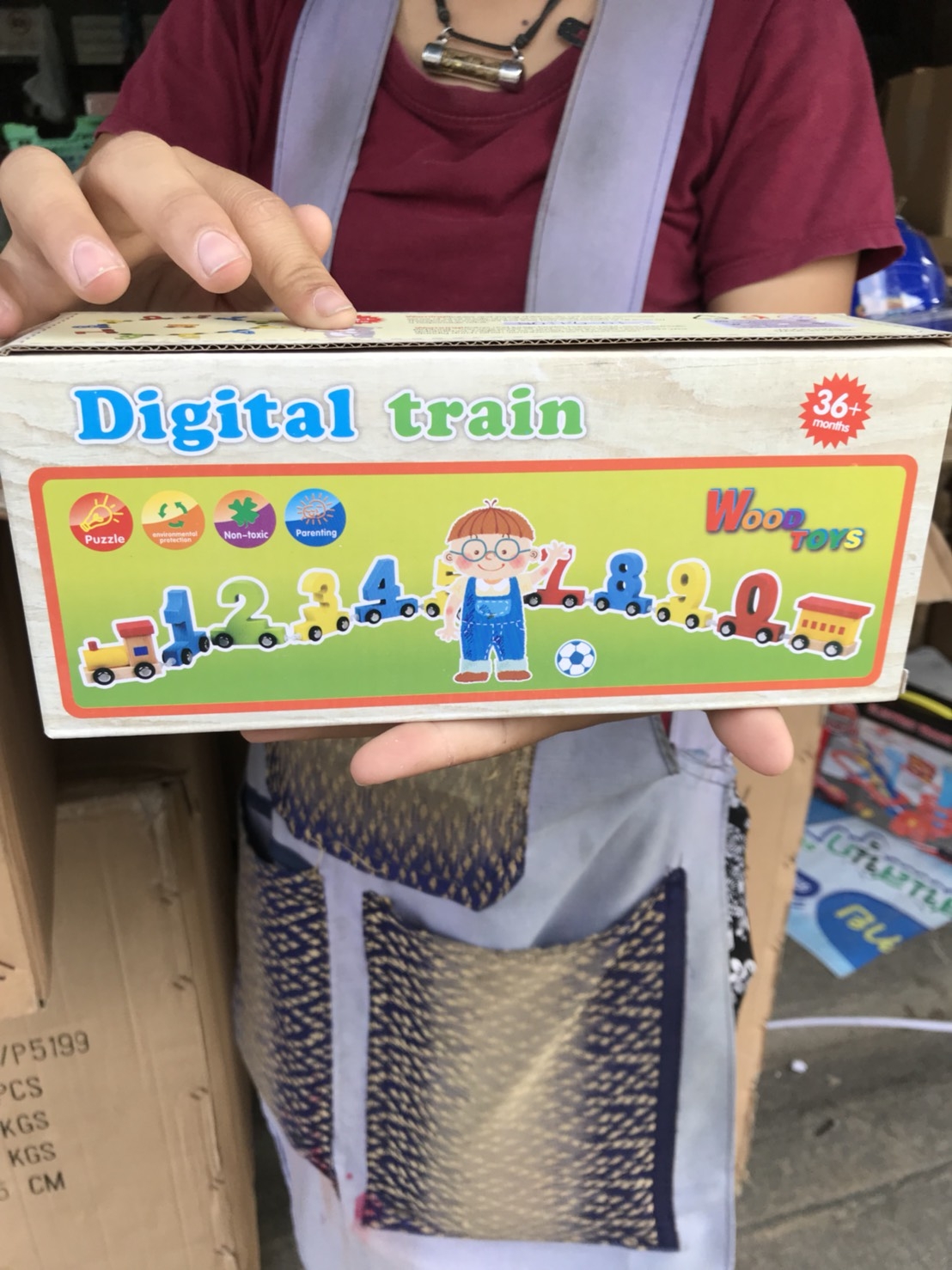 FQ-01 ของเล่นไม้ขบวนรถไฟไม้