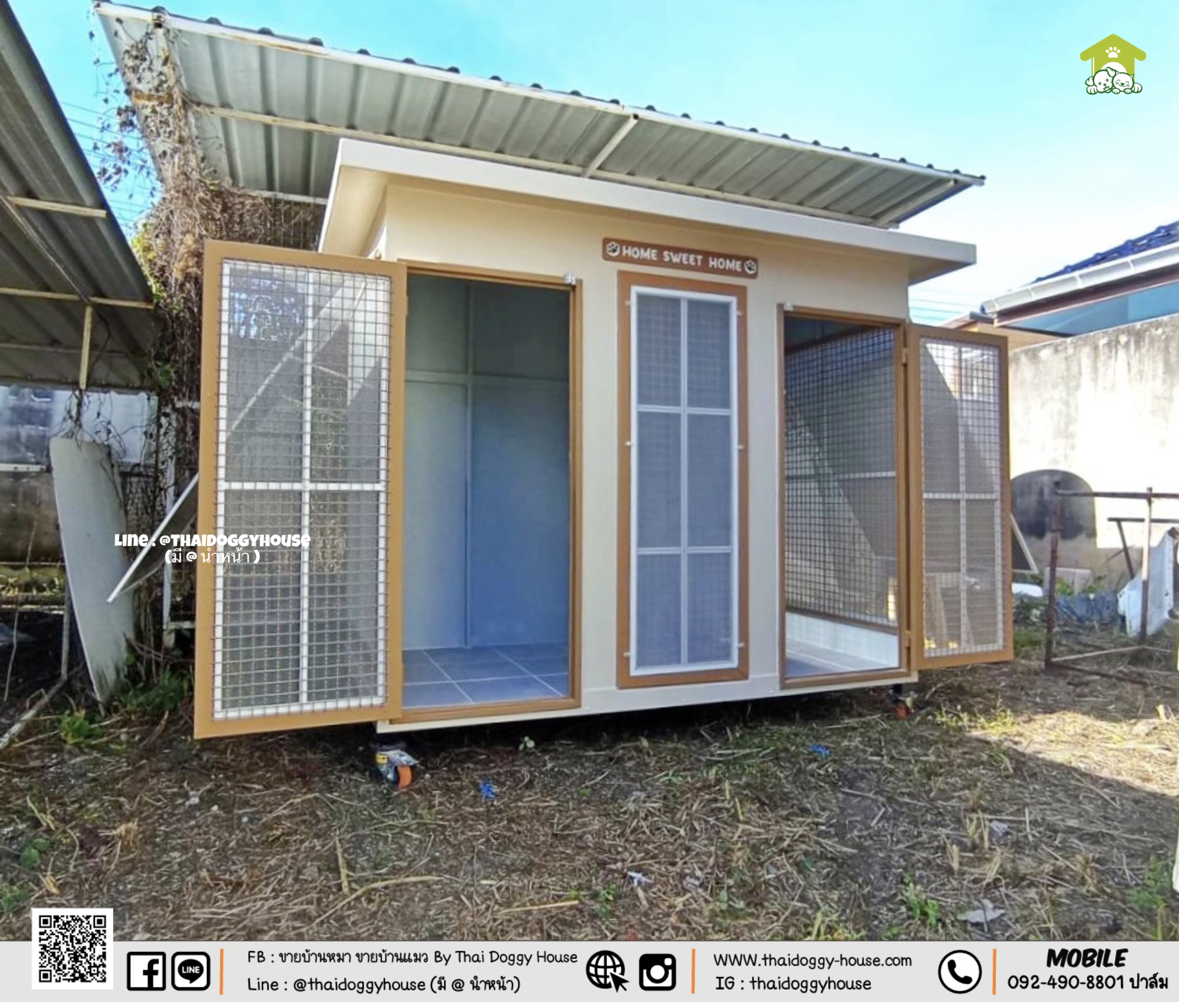 บ้านหมา บ้านแมว " 𝐁𝐎𝐗 𝐒𝐓𝐘𝐋𝐄 𝐁𝐘 𝐓𝐇𝐀𝐈 𝐃𝐎𝐆𝐆𝐘 𝐇𝐎𝐔𝐒𝐄 "