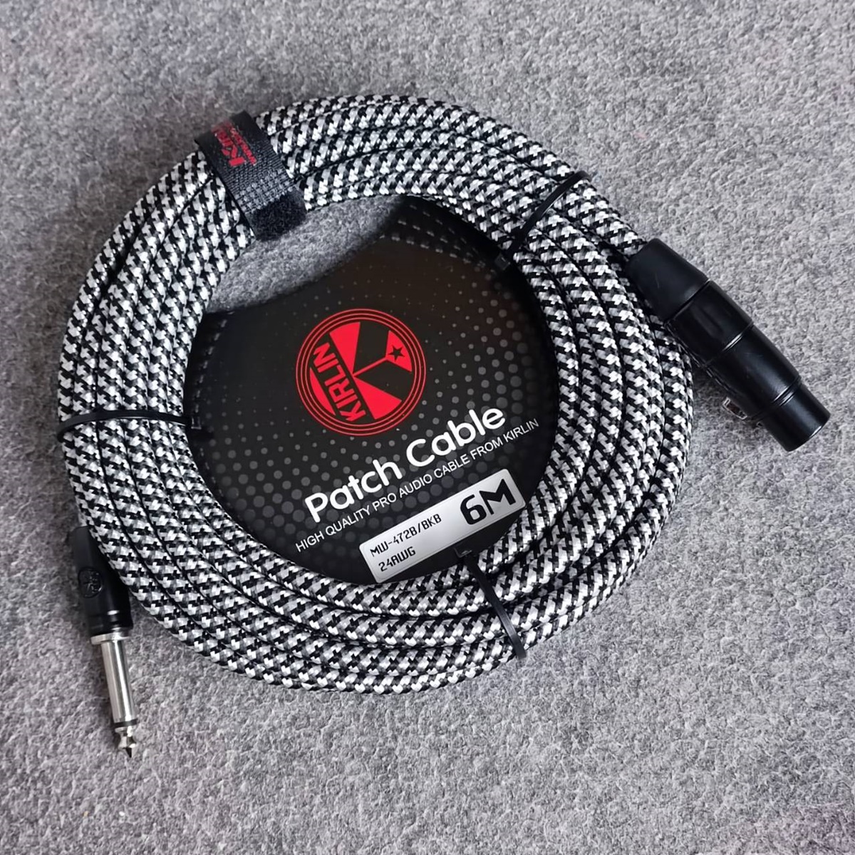 6เมตร KIRLIN XLRเมีย-phone MW-472B สายไมค์หัวสีดำ สายปลั๊กXLRเมีย-Phone สายไมค์XLRเมีย-Phone ปลั๊กCANNONเมีย-ปลั๊กไมค์MONOผู้ เอไอ-ไพศาล