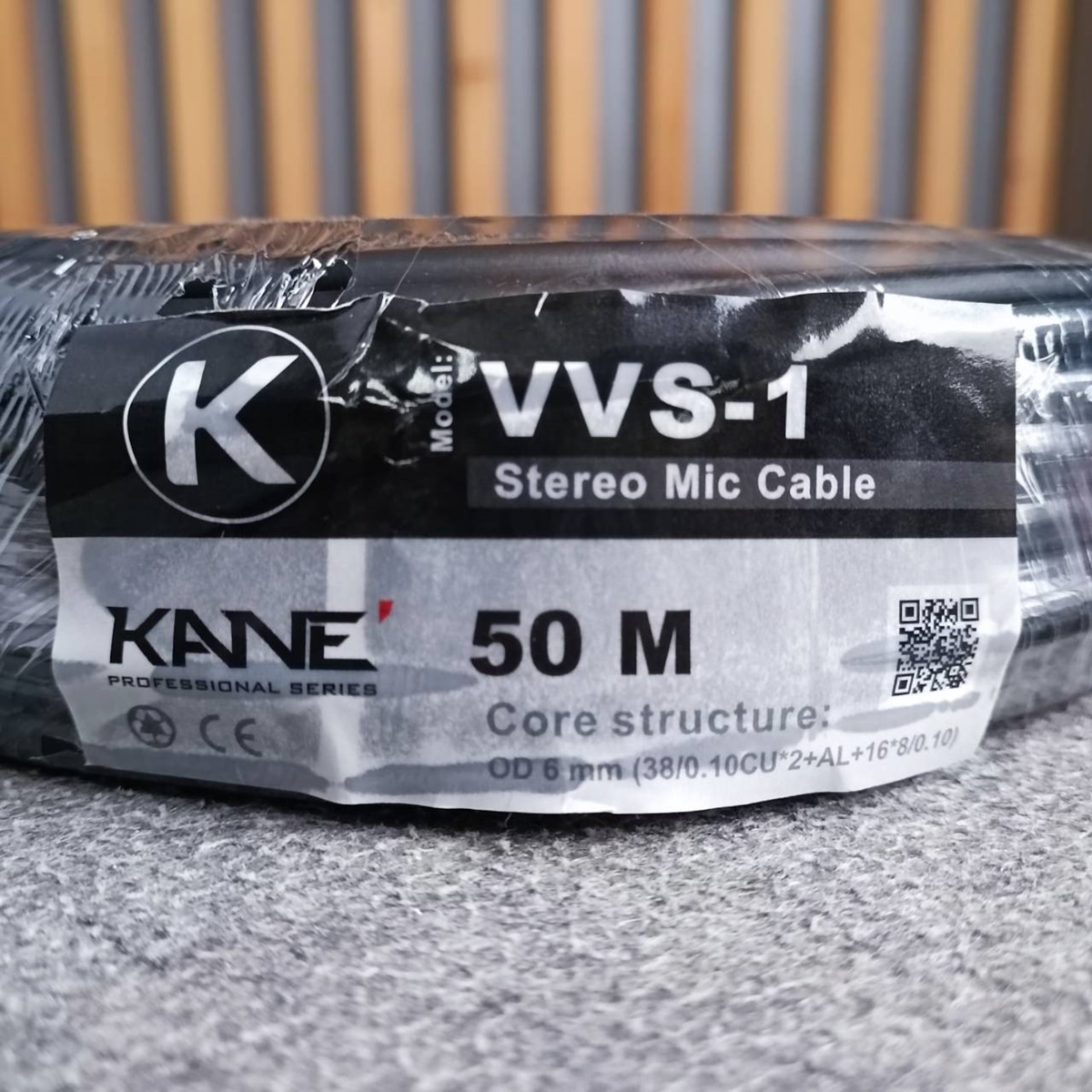 ขด50เมตร(1ขด) มี4สีให้เลือก KANE VVS-1 สายไมค์สเตอริโอ สีดำ/แดง/น้ำเงิน/ม่วง สายสัญญาณ VVS1 VVS 1 สายไมค์ST สายไมค์ 6mm เอไอ-ไพศาล