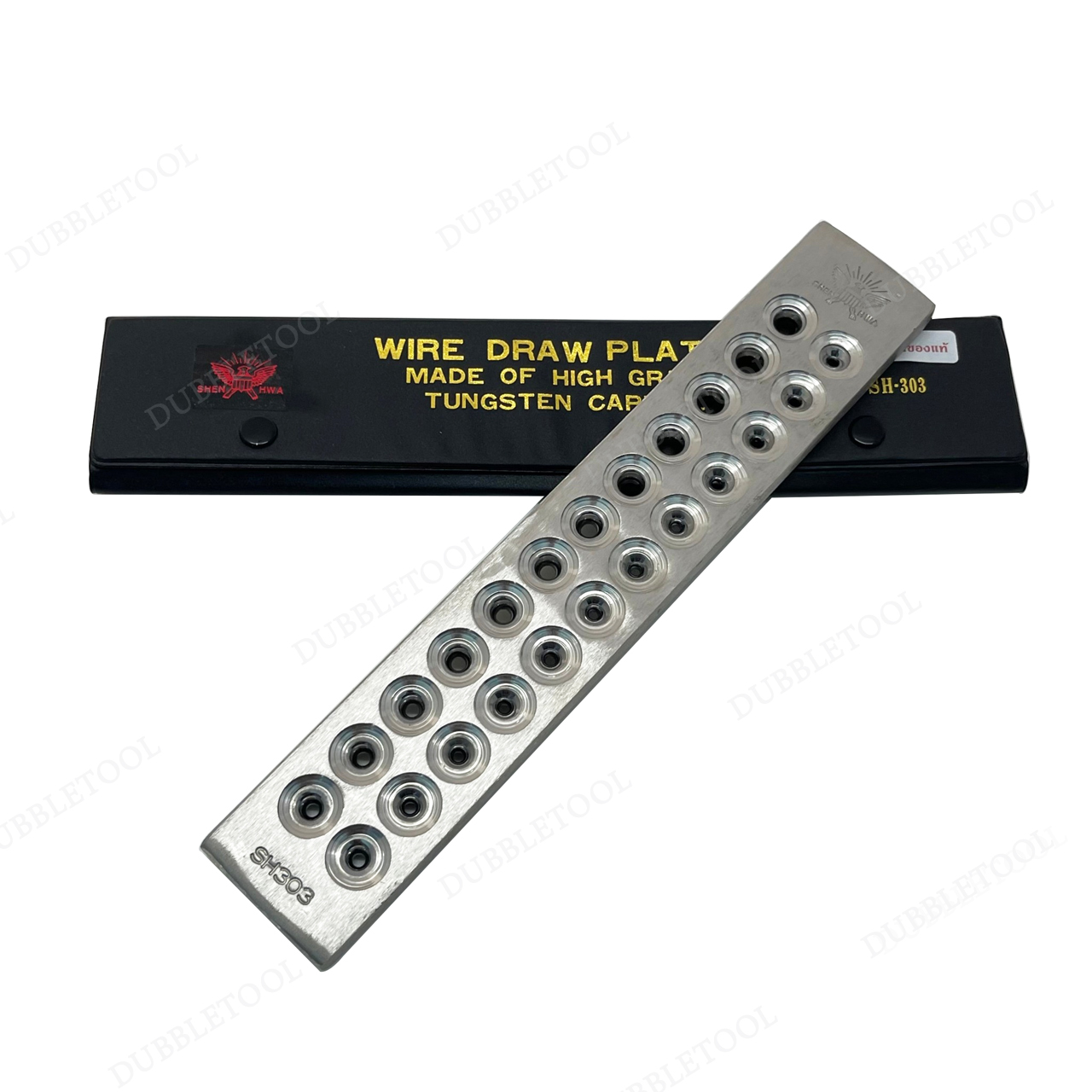 แป้นดึงลวด แป้นชักลวด แป้นดึงลวดช่างทอง รูชักลวด 24 รู SH-303 Wire driw plates made of high grade tungsten carbide
