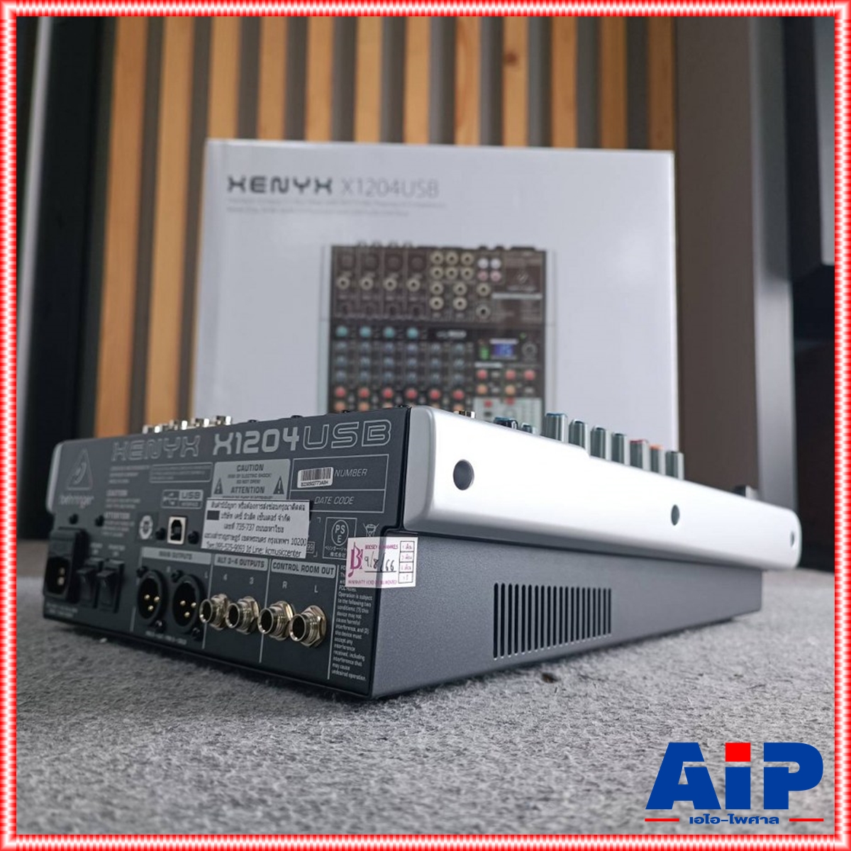 BEHRINGER XENYX-X1204USB mixer มิกเซอร์ BEHRINGER XENYX X1204FX Mixer เครื่องผสมสัญญาณเสียง มิกเซอร์ แบบอนาล็อค Behringer Xenyx X1204FX +++ เอไอ-ไพศาล