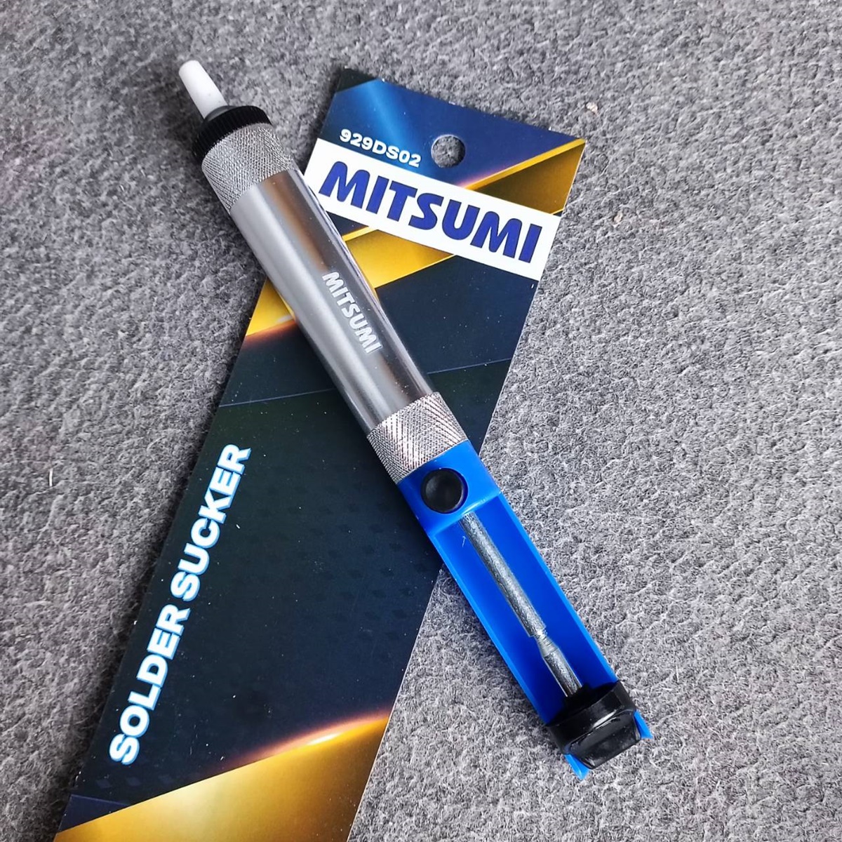 MITSUMI ที่ดูดตะกั่วเล็ก DS02 (Pump Desoldering) สำหรับดูดตะกั่วหลอมเหลว ตัวเล็ก รุ่น DS-02 DS 02 ที่ดูดตะกั่ว แบบด้ามจับ เอไอ-ไพศาล