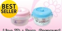 กล่องใส่อาหาร ทรงกลม, กล่องอาหาร, กล่องพลาสติก, พรีเมี่ยม, ของพรีเมียม, ของชำร่วย, ของที่ระลึก สกรีนโลโก้