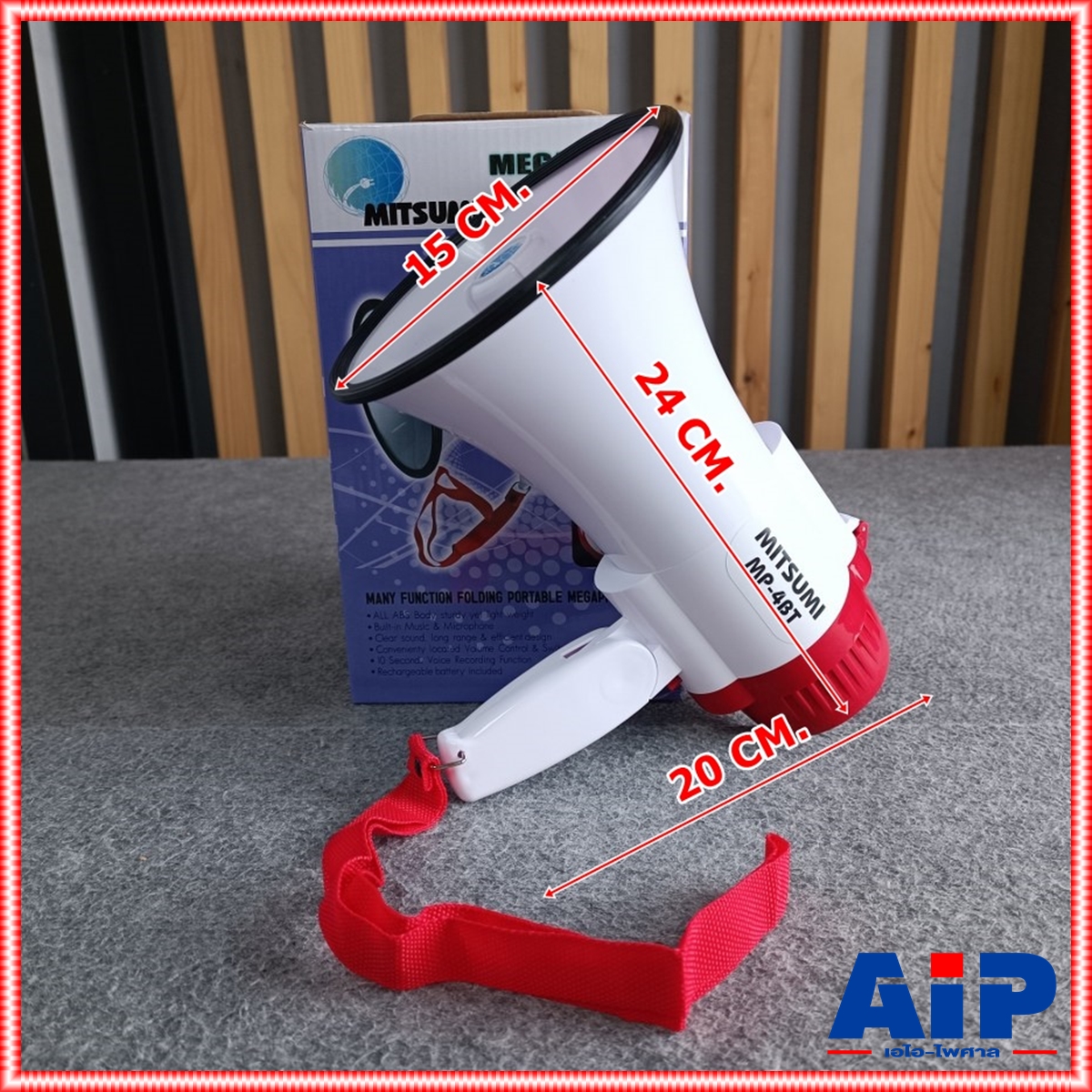 1อัน MITSUMI MP-4BT โทรโข่ง ชาร์จ อัด บลูทูธ ได้ โทรโข่ง เมกกาโฟน รุ่น MP 4BT รุ่น MP4BT เอไอ-ไพศาล