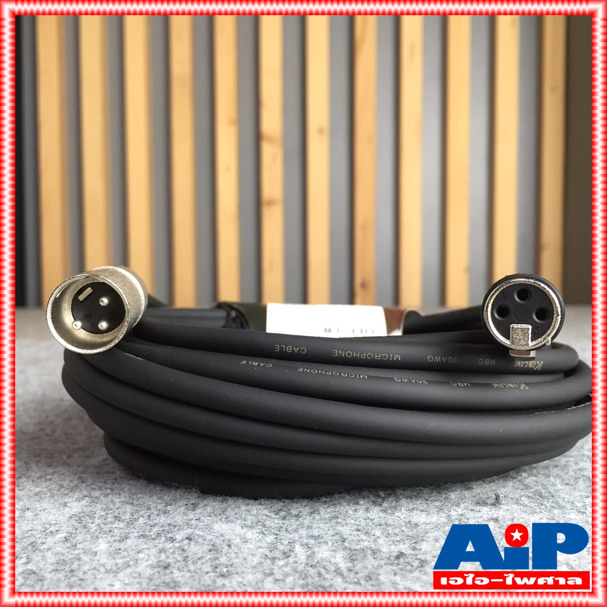 10เมตร KIRLIN XLR ผู้-เมีย MPC-280 10 M สายไมค์ XLRหัวท้าย สายสัญญาณ CANNONผู้ออกเมีย สายบาลานซ์ เอไอ-ไพศาล