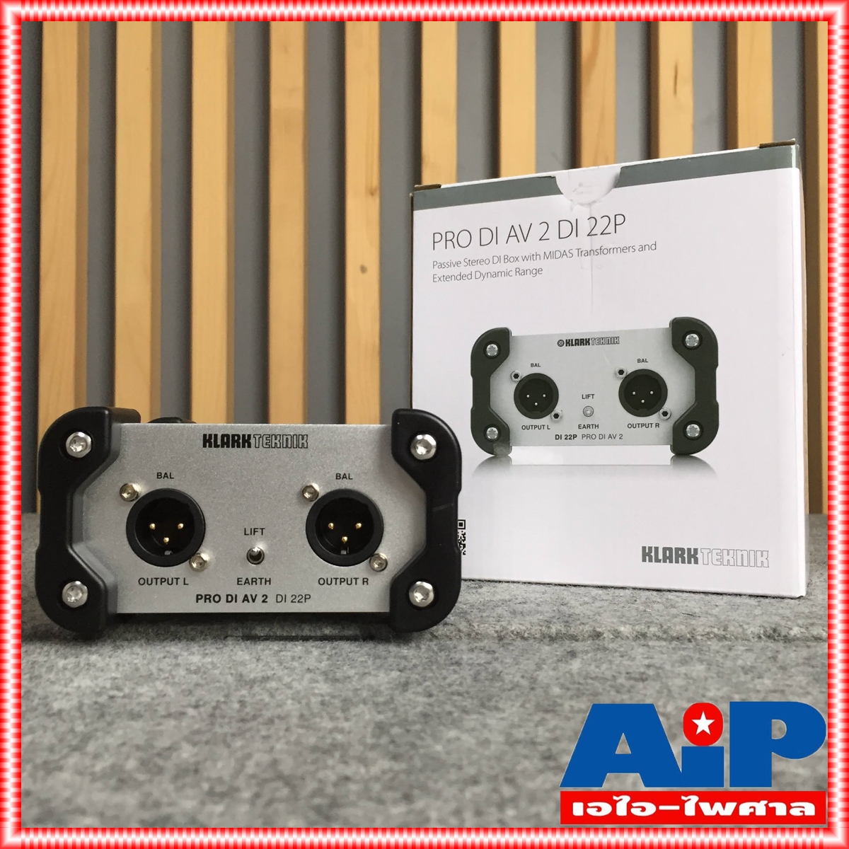 KLARK TEKNIK Di-22P Passive Stereo DI Box Fully transformer isolated แบบ Passive และ RCA unbalanced Di 22P Di22P เอไอ-ไพศาล +++