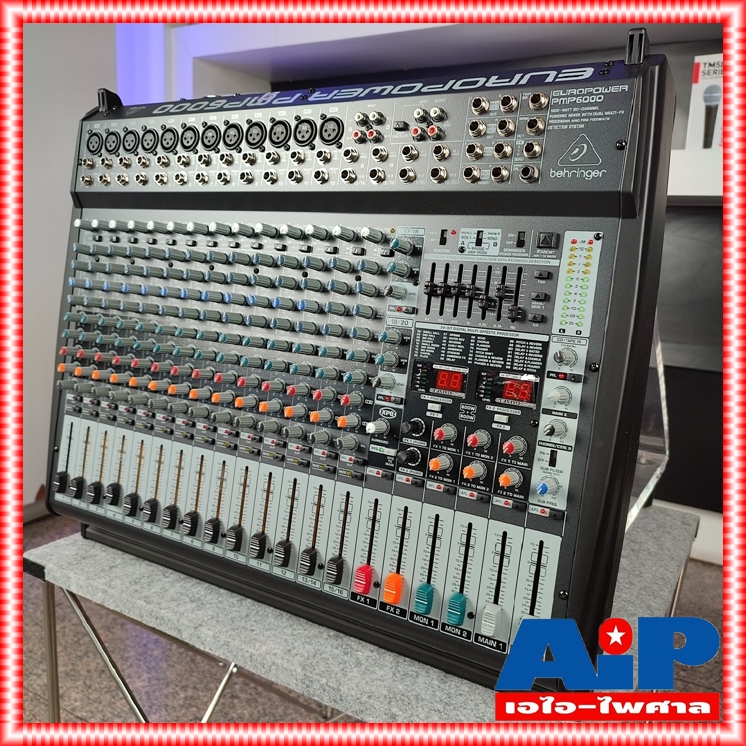 BEHRINGER PMP-6000 POWER MIXER เพาเวอร์มิกเซอร์ 1600 วัตต์ 20 Channel PMP 6000 PMP6000 +++ เอไอ-ไพศาล