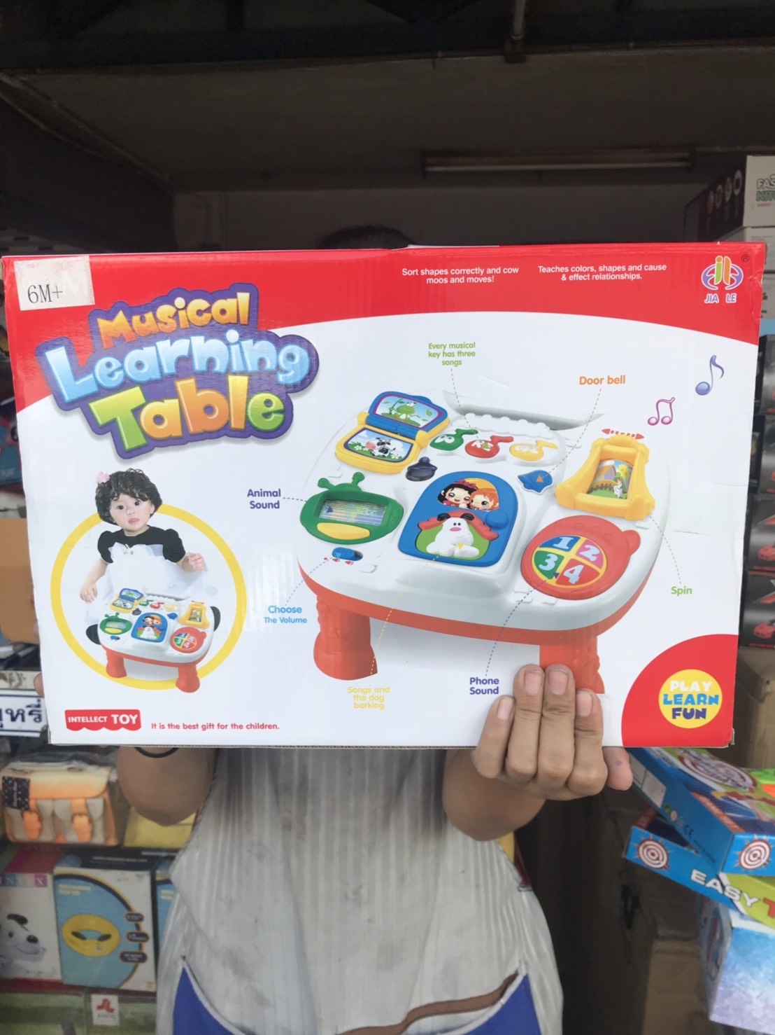 599 ของเล่นเด็กโต๊ะกิจกรรมเด็ก ออร์แกนเด็กมีเสียงไฟ ปลีกตัวละ