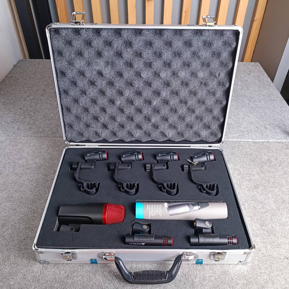 MICROTECH e600 ชุดไมค์กลอง e-600 e 600 ไมค์กลอง7ชิ้น ชุดไมค์สำหรับจ่อกลองชุด ชุดไมค์7ตัว ไมค์ชุด MIC Professional 7-Piece Drum Microphone เอไอ-ไพศาล