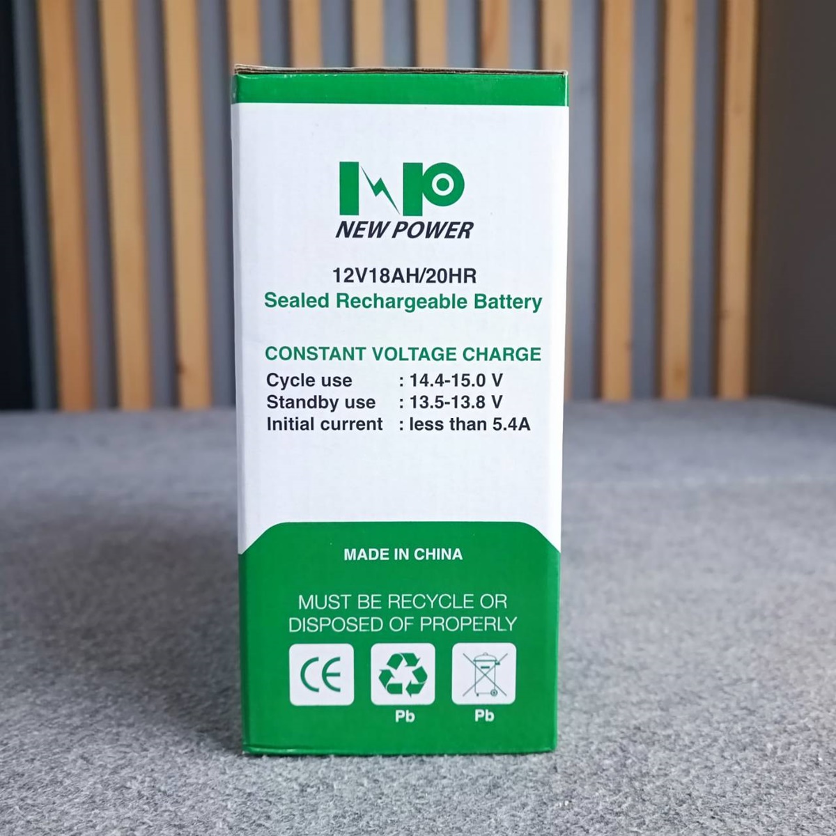 NEW POWER 12V 18AH แบตเตอรี่แห้ง แบตเตอรี่ UPS 18A Battery แบตสำหรับสำรองไฟ แบตUPS แบตเตอรี่UPS เครื่องสำรองไฟฉุกเฉิน เอไอ-ไพศาล