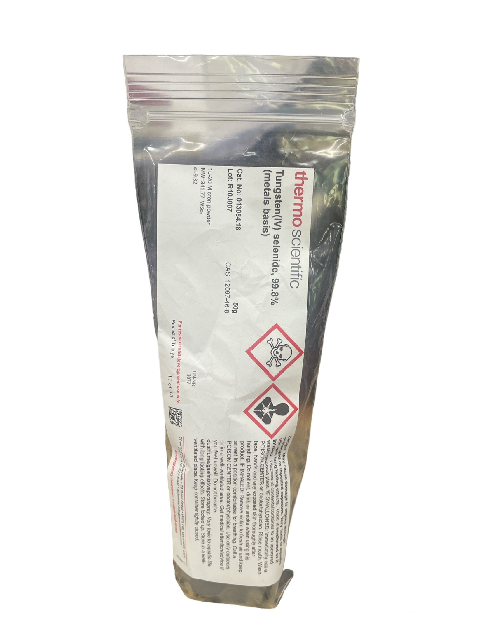 Tungsten(IV) Selenide 99.8%, 50 g -Thermoscientific USA