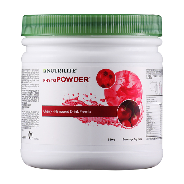 นิวทริไลท์ ไฟโตพาวเดอร์รสเชอรี่ ผสมกับเครื่องดื่มได้อีกหลากหลายชนิด (360g)