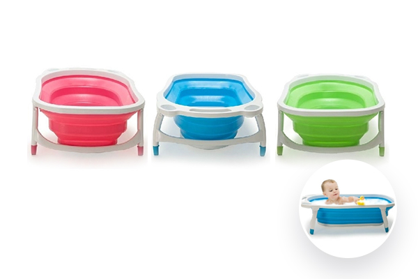 413 ของใช้เด็กอ่างอาบน้ำพับเก็บได้ ชิ้นใหญ่