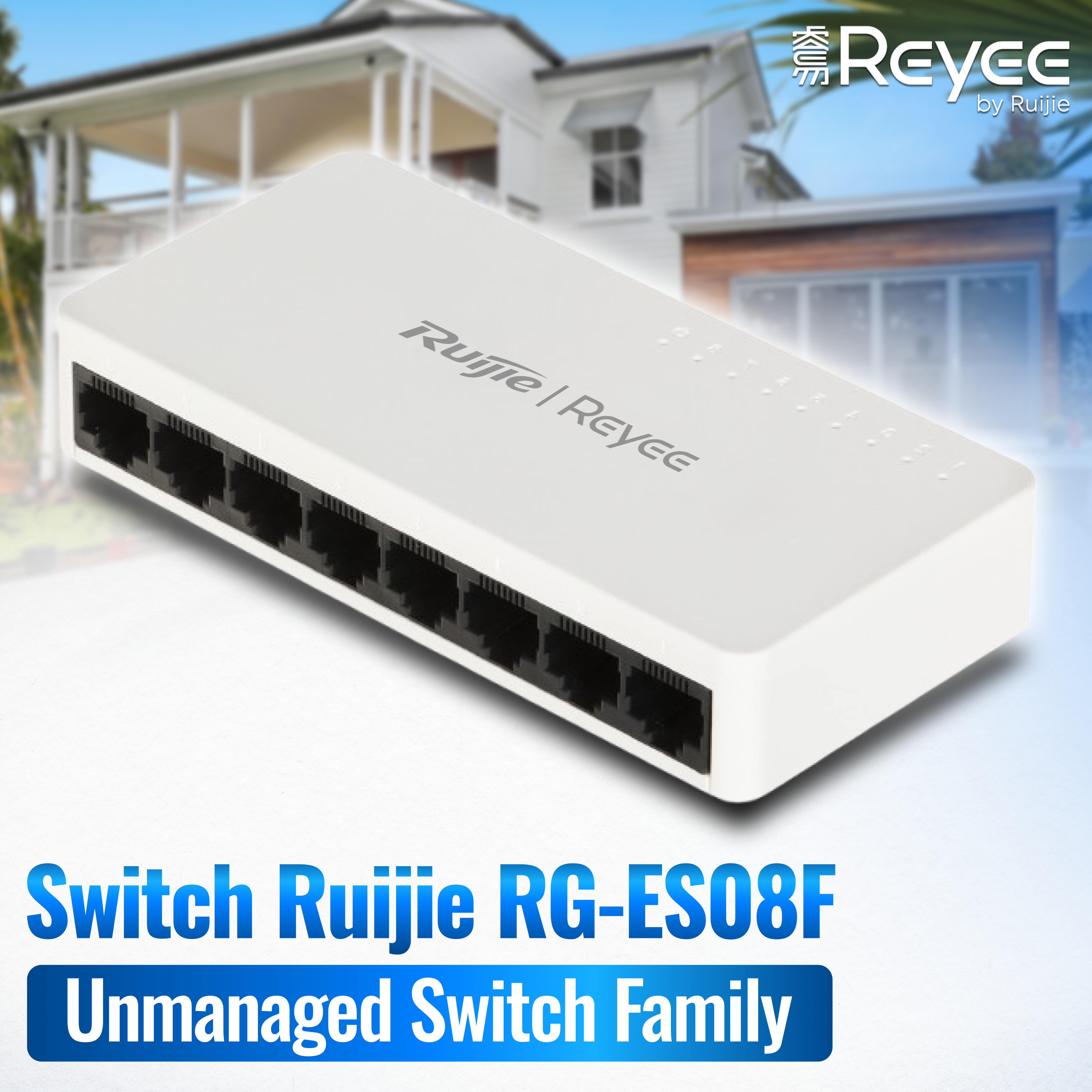 RUIJIE Reyee Unmanaged Switch รุ่น RG-ES08F