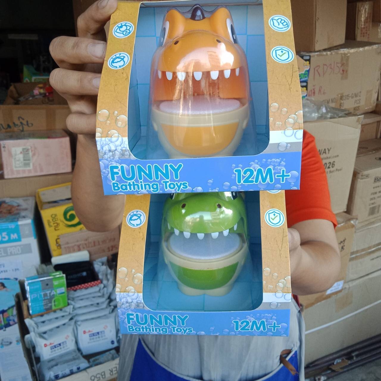 22-5521 ของเล่นเด็กหัวไดโนเสาร์ทำฟองสบู่ ตัวทำฟอง ปลีกชิ้นละ (ของใหม่แพ็คไม่สวย) sale