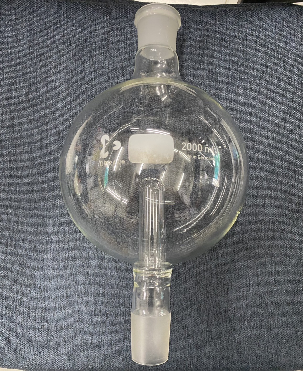 Rotary Evaporator Flask 2000 ml Bump Trap with Joints -Duran