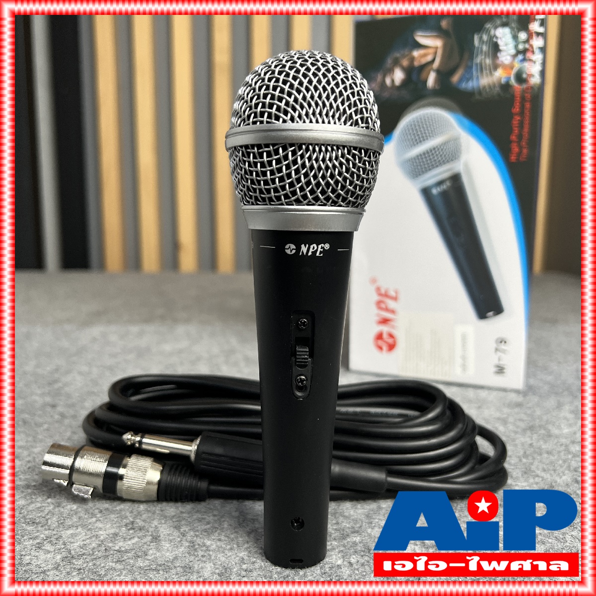 (ด้ามโลหะ) NPE M-79 ไมค์โครโฟน ชนิดสายพร้อมสาย5เมตร M79 ไมค์สาย ไมค์ร้องเพลง ไมค์คาราโอเกะ M 79 ไมค์ เอไอ-ไพศาล