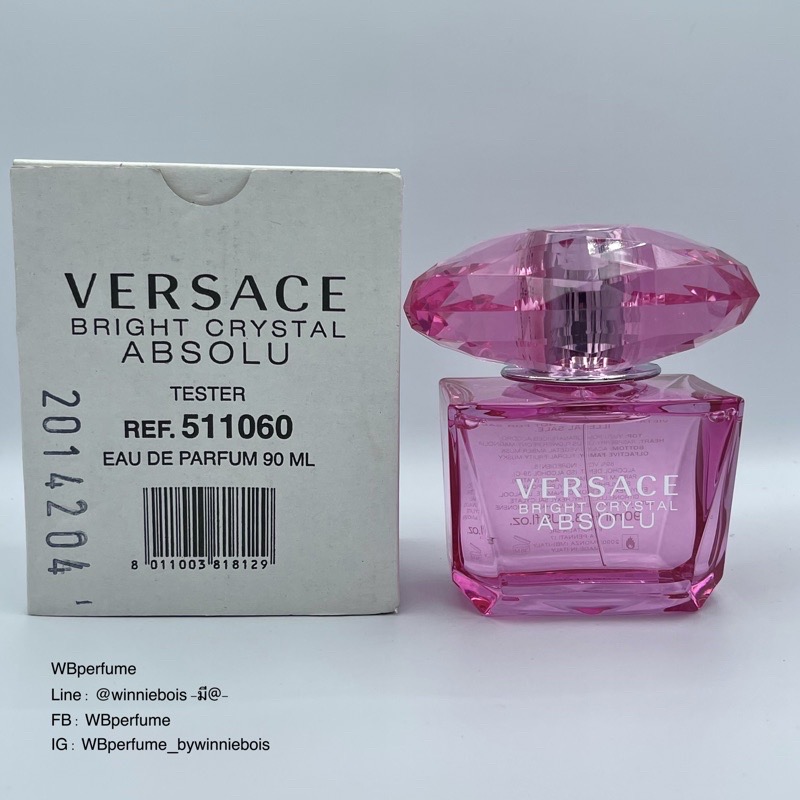 น้ำหอมแท้100% Versace Bright Crystal Absolu EDP 90 ml. Tester