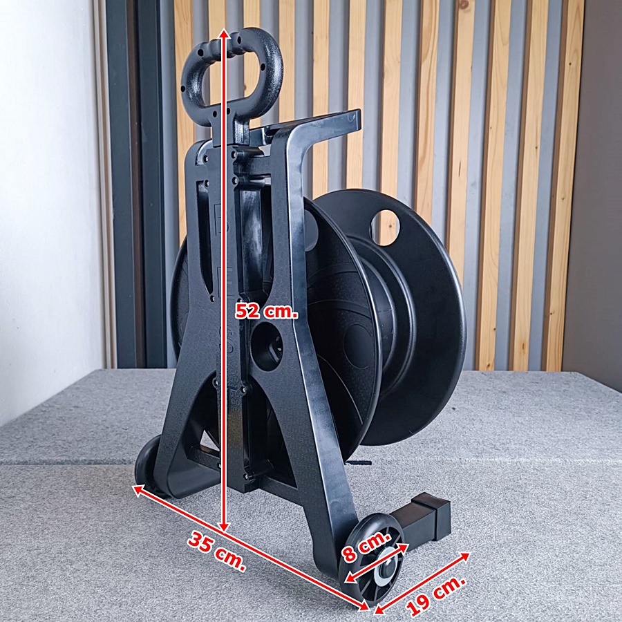 LIDGE YM-421 ล้อสายไฟ โรลม้วนสายไฟ ล้อเก็บสายไฟเปล่า+ล้อลาก YM421 YM 421 ล้อม้วนเก็บสายไฟ เอไอ-ไพศาล