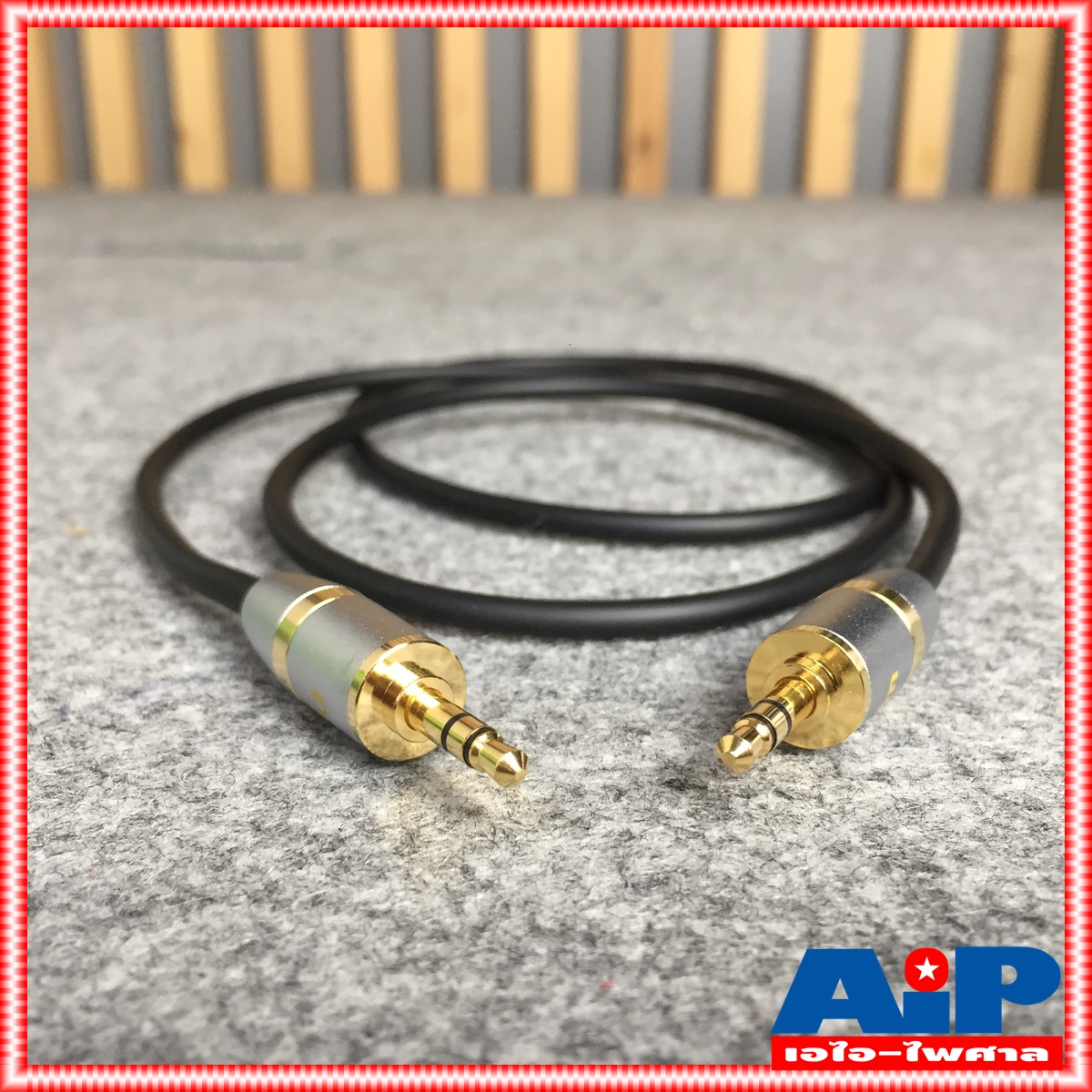1เมตร DYNACOM J049 สาย TR-ST หัวท้าย GS005 สาย สัญญาณ เสียง สายสัญญาณ TR-STหัวท้าย ไดน่าคอม เอไอ-ไพศาล