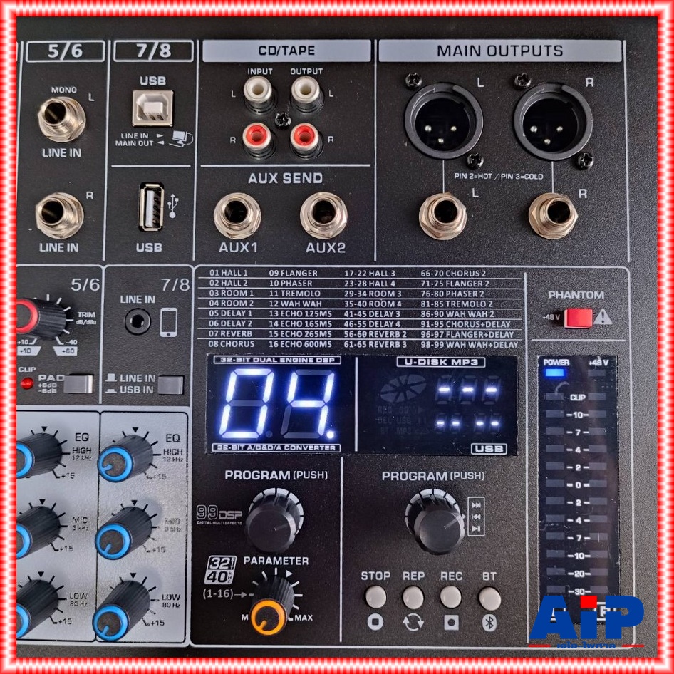 PROEUROTECH S-8FX MIXER มิกซ์ มิกเซอร์ เครื่องเสียง เครื่องปรับแต่งเสียง โปรยูโร่เทค รุ่น S 8FX S8FX เอไอ-ไพศาล