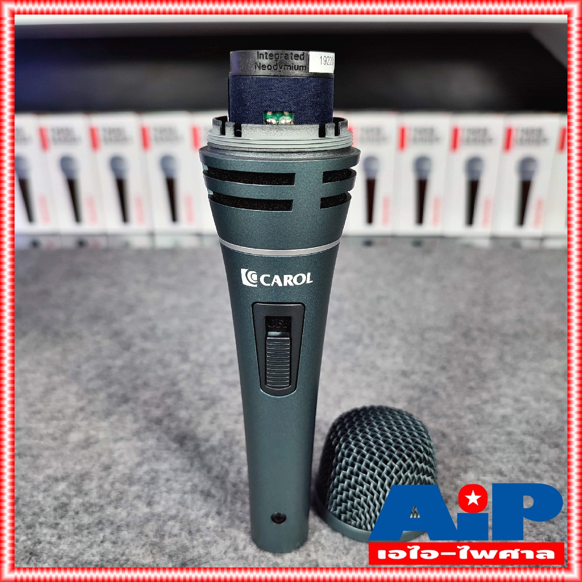 Carol Sigma Plus1 ไมค์โครโฟน ชนิดสาย พร้อมสาย4.5เมตร SigmaPlus1 ไมค์สาย ไมค์ร้องเพลง ไมค์คาราโอเกะ เอไอ-ไพศาล