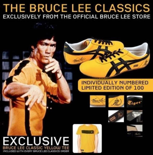 รองเท้าโอนิ ไทชิ Yellow / Black (X Bruce LEE) Rare item (Sz 38 euro คู่ที่ 038/100)