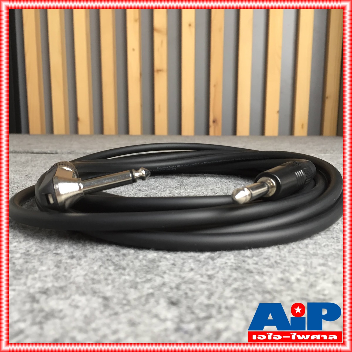 สายสัญญาณกีต้าร์ JSL079 หัวตรง+งอ 5เมตร DYNACOM สายชีลด์กีต้าร์ ROCK JSL079 เข้าหัว เข้าหัวโฟน PHONE MONO 1/4 อย่างดี