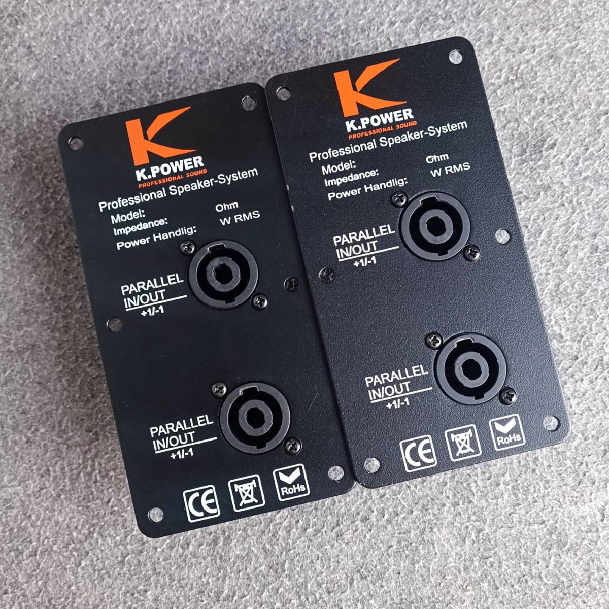 แพ็ค2อัน K.POWER แท็ปสเปคคอนx2 7.5x14.5cm ทรงตั้ง แท็ปสเปคคอนx2 แท็ปลำโพง แท็ป แท็ปSPEAKON เอไอ-ไพศาล