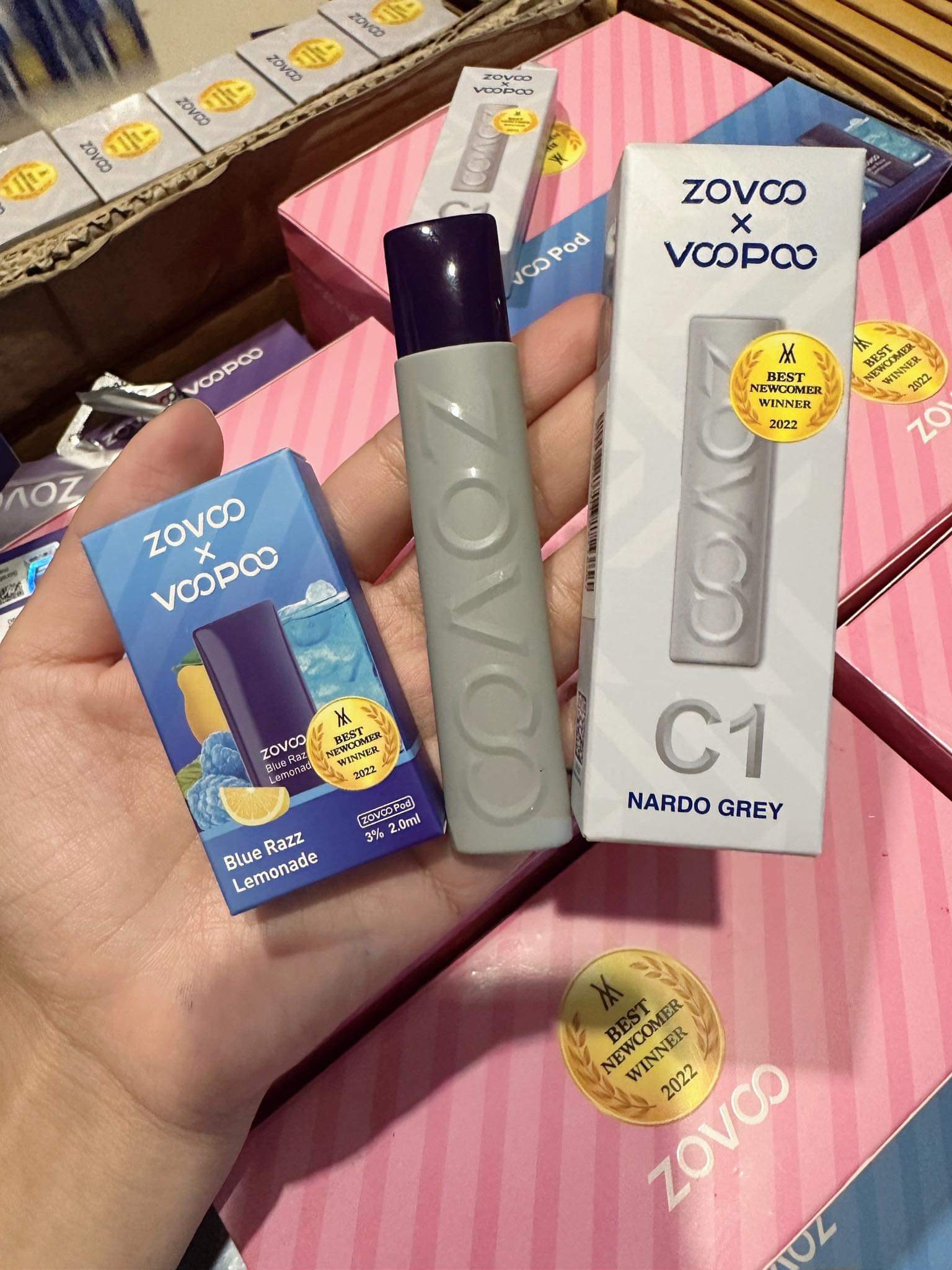 📌โปรเครื่อง2 หัว10 Zovoo x Voopoo C1 Pod เครื่องแถมหัวน้ำยา‼️