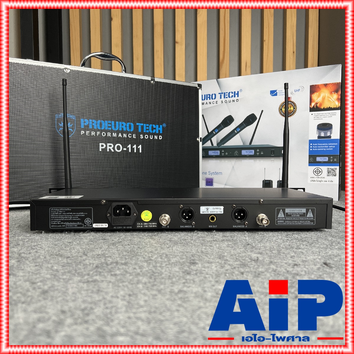 ความถี่ใหม่ กสทช PROEUROTECH PRO111 ไมค์ลอยมือถือคู่UHF มีกระเป๋า ไมค์ลอยคู่ ไมค์คาราโอเกะ PRO EUROTECH PRO 111 แถม อุปกรณ์ย้ายเสา กระเป๋าเก็บไมค์ PRO-111 โปรยูโรเทค ยูโรเทค เอไอ-ไพศาล