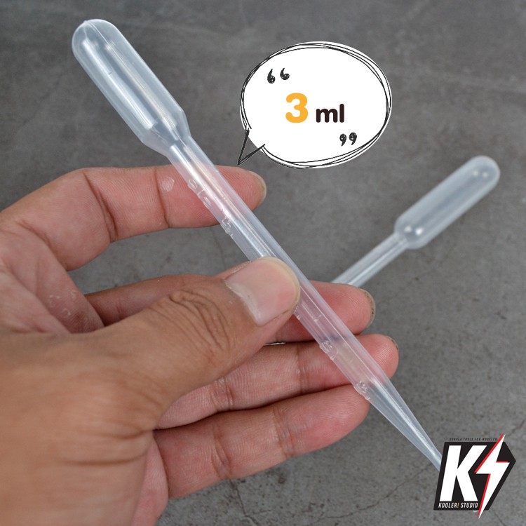 แพค 6 ชิ้น หลอดหยด (dropper) แบบพลาสติก 0.5 / 1 / 2 / 3 / 5 ml. สำหรับหยดทินเนอร์ #หลอดบีบ