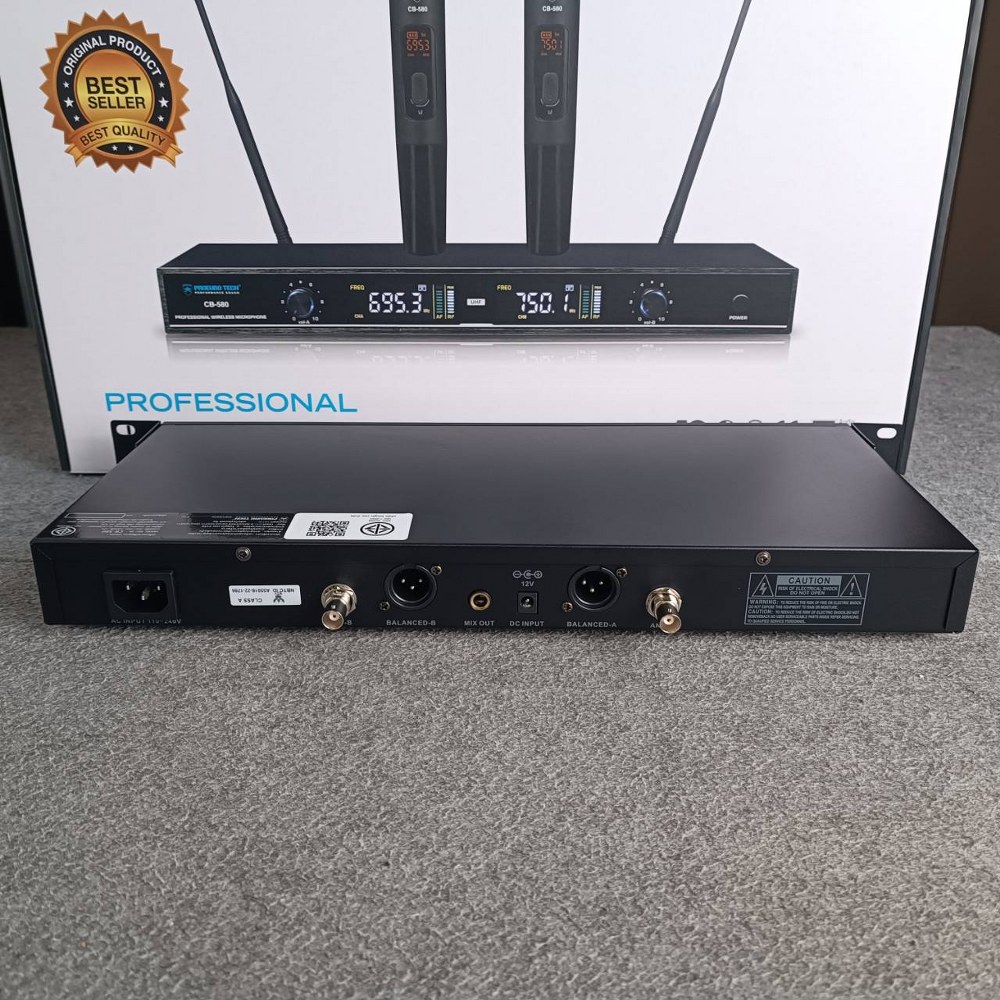 PROEUROTECH CB-580 ไมค์ลอย **มือถือคู่** CB 580 CB580 ไมค์ลอยคู่ ไมค์โครโฟนไร้สาย เอไอ-ไพศาล
