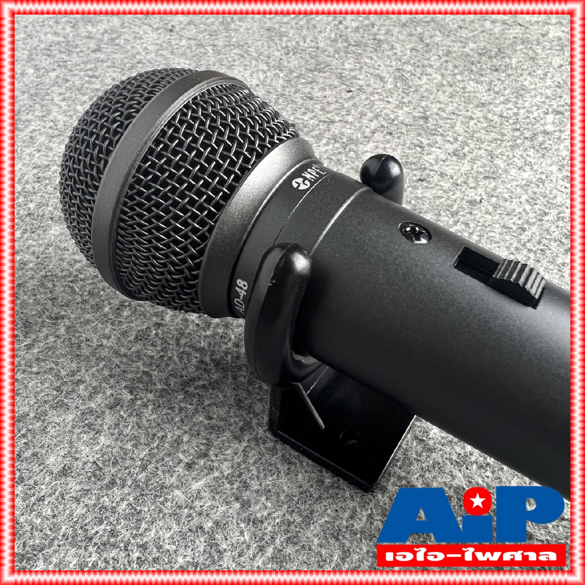 1อัน NPE HM-1B (ABS) ขาแขวนไมโครโฟนแบบพลาสติกสีดำ HM 1 B ที่แขวนไมค์ติดผนัง HM1B ที่แขวนไมค์