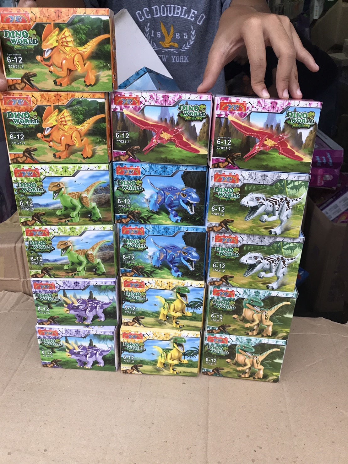 77021 ของเล่นเด็กเลโก้ตัวต่อไดโนเสาร์ ตัวต่อเลโก้ไดโนเสาร์ ปลีกกล่องละ