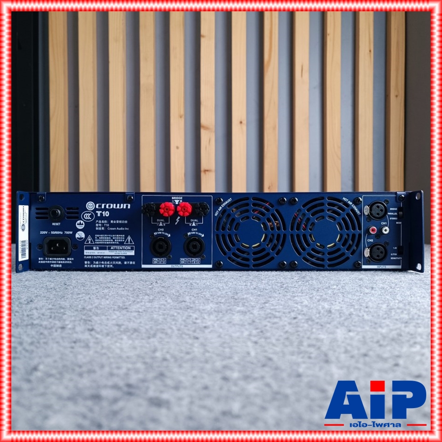 **สินค้าพรีออเดอร์ กรุณาติดต่อแอดมิน** CROWN T-10 poweramp เพาเวอร์แอมป์ เครื่องขยายเสียง 2 ชาแนล กำลังขับ 1000 วัตต์ เครื่องขยายเสียงแบบหม้อแปลง T 10 T10 เอไอ-ไพศาล+++