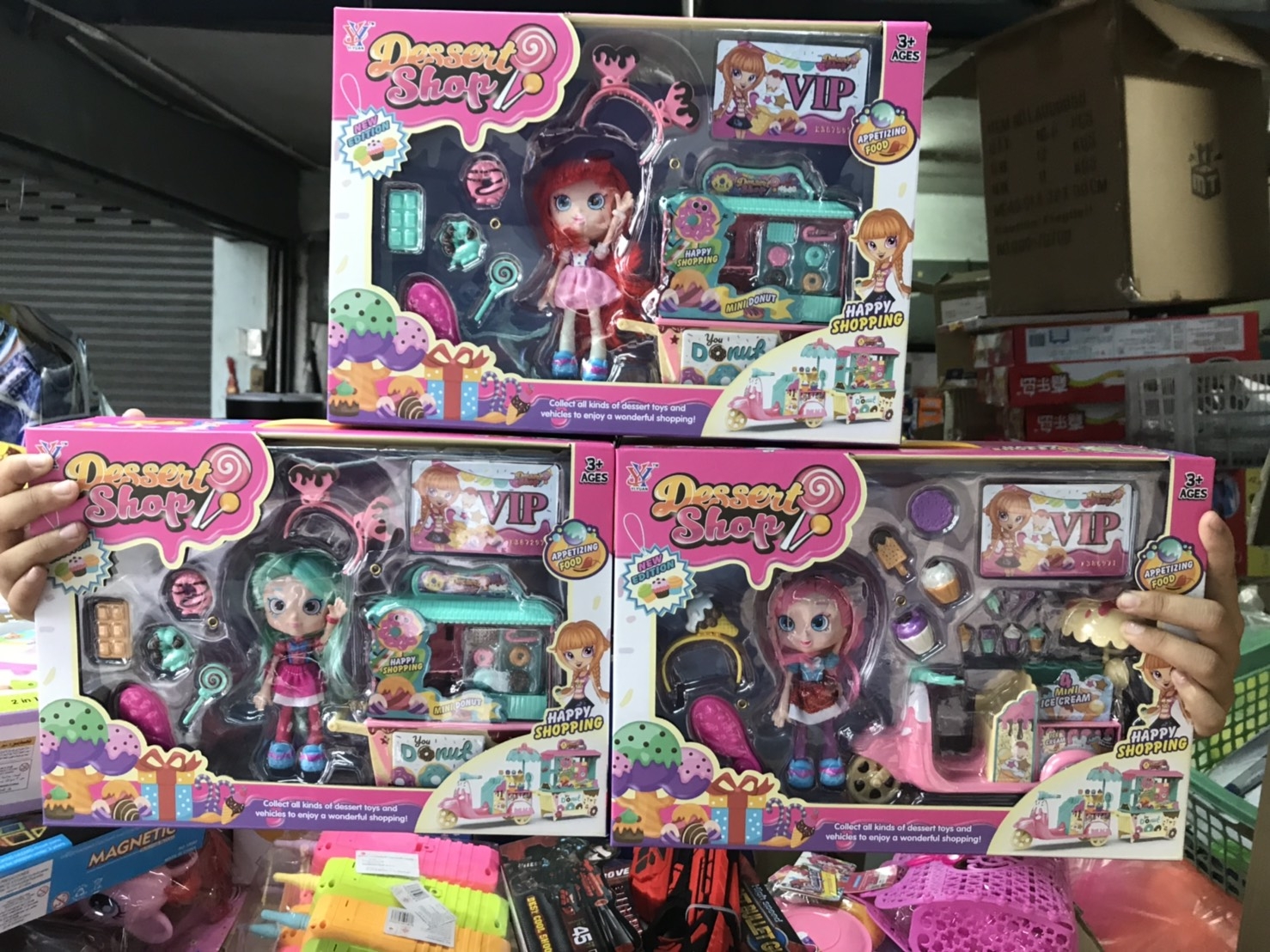 K3803B-A ของเล่นเด็กตุ๊กตาร้านค้า กล่องละ