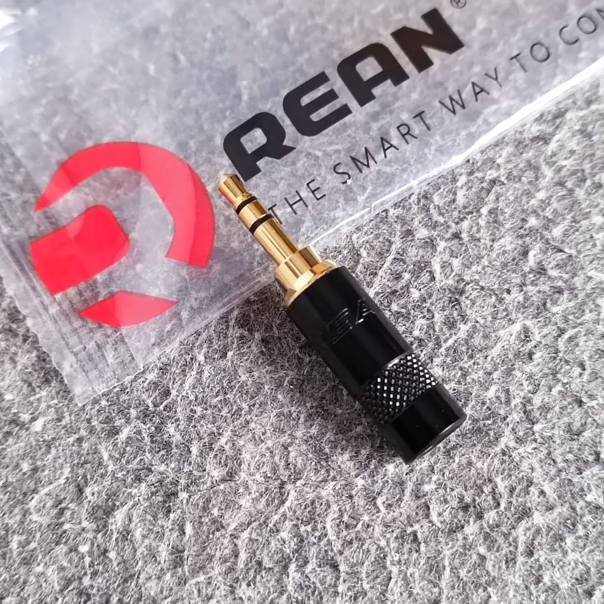 REAN TR-ST NYS-231L-BG แจ็คสเตอริโอ3.5mm P.TR-STตัวผู้ AUX แจ็คหูฟัง เอไอ-ไพศาล