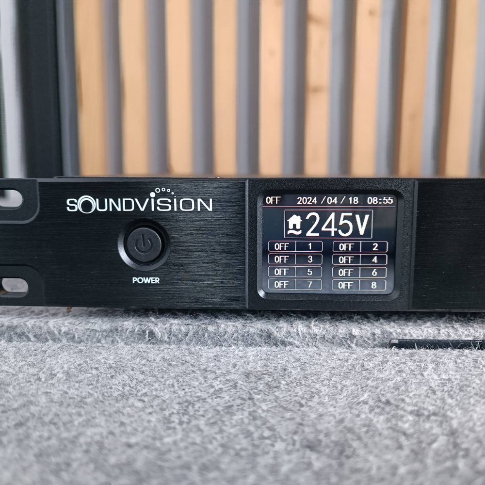 SOUNDVISION SE-812 เครื่องจ่ายไฟ แบบเรียงลำดับ 8 ชาแนล พร้อมหน้า touch screen TFT-LCD 2.2 นิ้ว ปลั๊กไฟใส่ RACK SE 812 SE812 เอไอ-ไพศาล +++